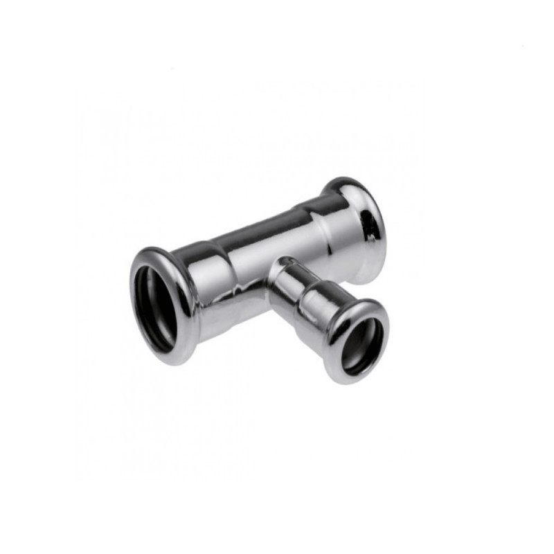 Тройник редукционный press KAN-Therm Steel - 22x18x22 620261.4